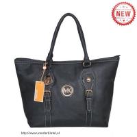 michael kors logo signature groot zwart bakken Online Goedkoop hicat825